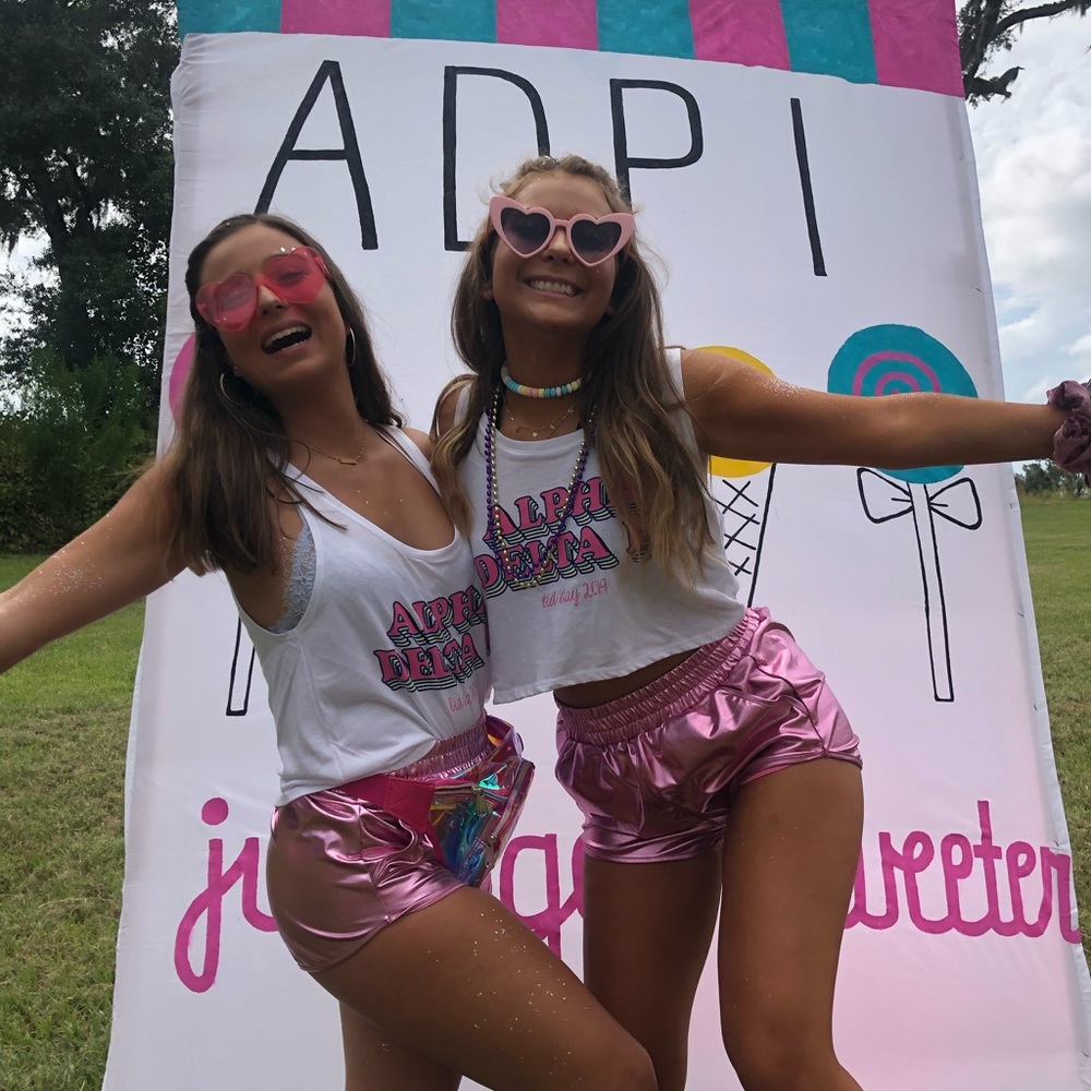 Pink shorts